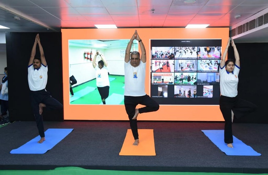 ESIC Yoga Fortnight, 7 to 21 June, 2022 launched by Union Minister for Labour and Employment on 7th June, 2022.
